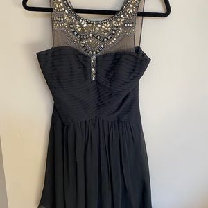 Black embellished BCBG dress